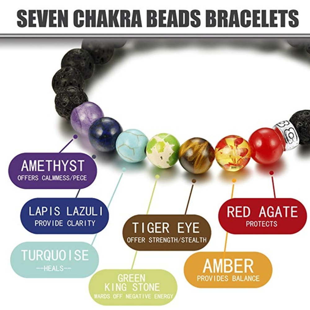 4-5 Pcs Natural Stone Bead Bracelet for unisex